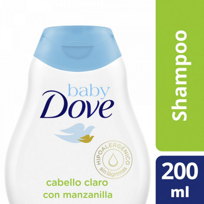 Dove baby shampoo cabellos claros humectación enriquecida x 200 ml.