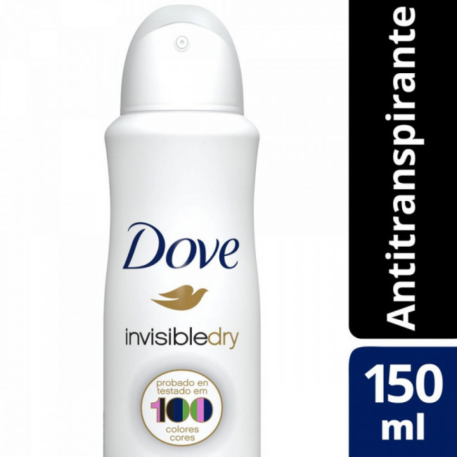 Dove desodorante aerosol mujer invisible dry x 150 ml.