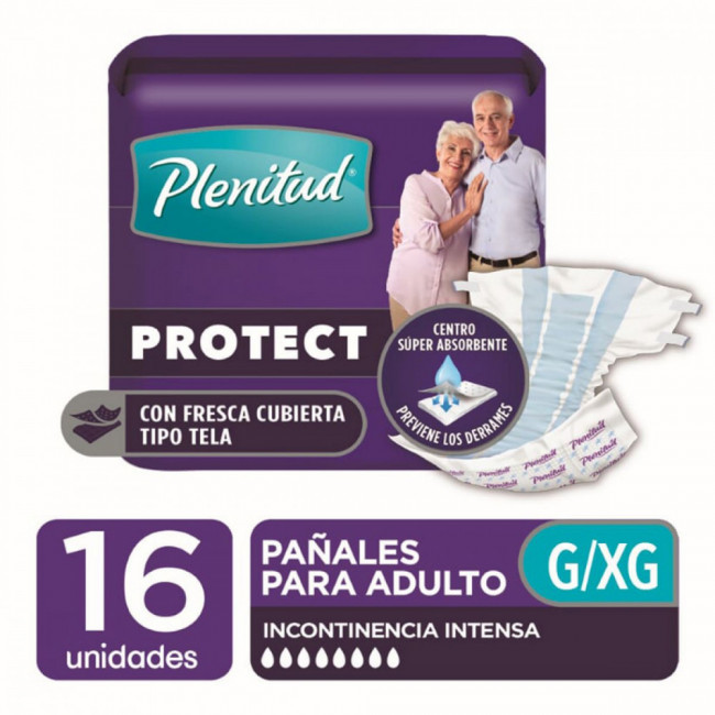 Plenitud pañales adulto protec xg x 16 unidades.