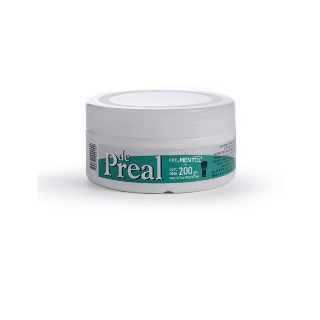 Preal crema afeitar mentol x 200 grs.