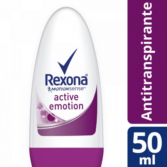 Rexona desodorante mujer rollon active emotions x 50 ml.