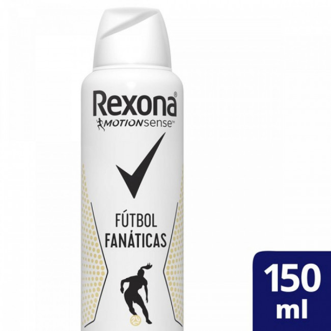 Rexona desodorante aerosol mujer fútbol fanáticas x 50 ml