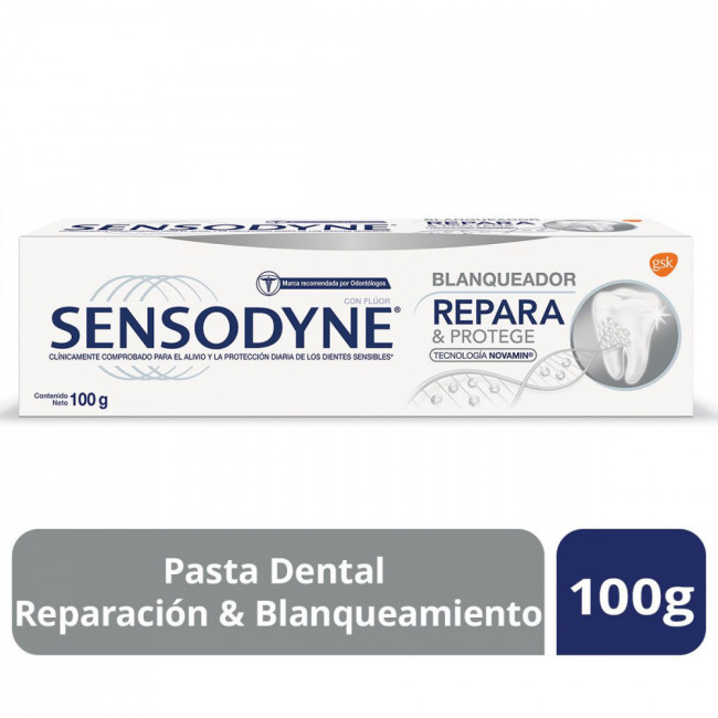 Sensodyne pasta dental repara y protege blanqueador x 100 grs.
