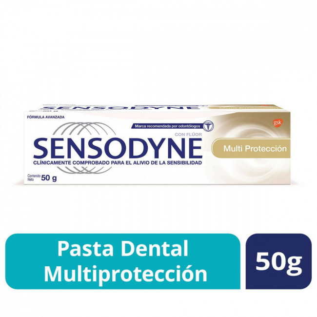 Sensodyne pasta dental protección total x 50 ml.