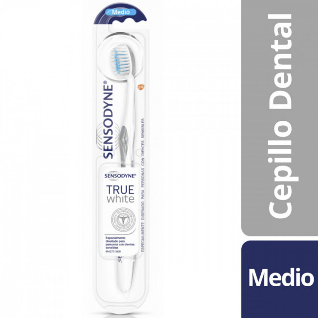 Sensodyne cepillo dental true white medio