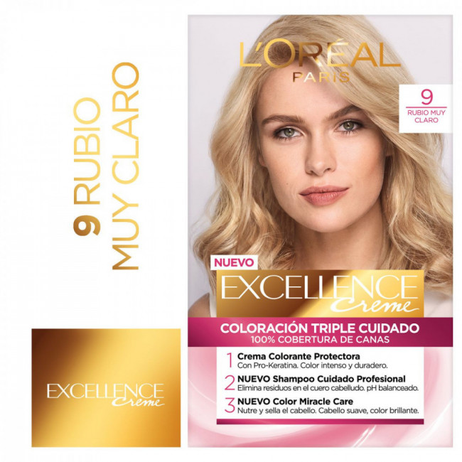 Excellence colágeno coloración para el cabello n 9