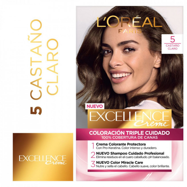 Excellence colágeno coloración para el cabello n 5