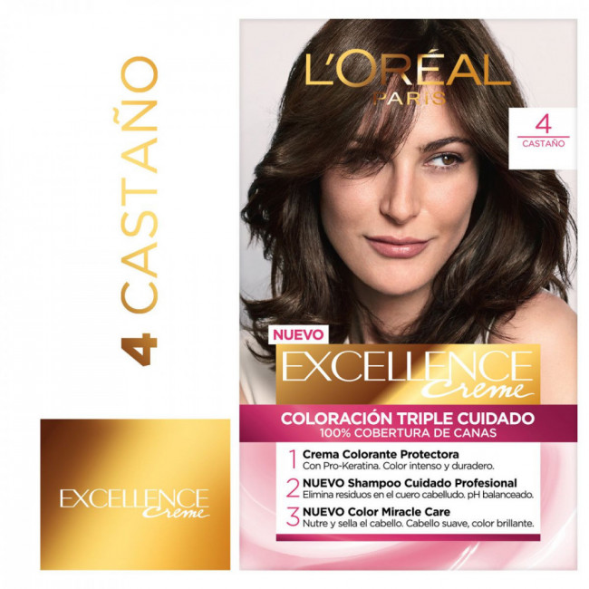 Excellence colágeno coloración para el cabello n 4