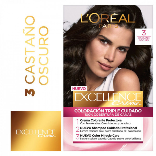 Excellence colágeno coloración para el cabello n 3