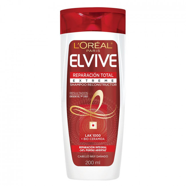 Elvive shampoo reparación total 5 extrema x 200 ml.