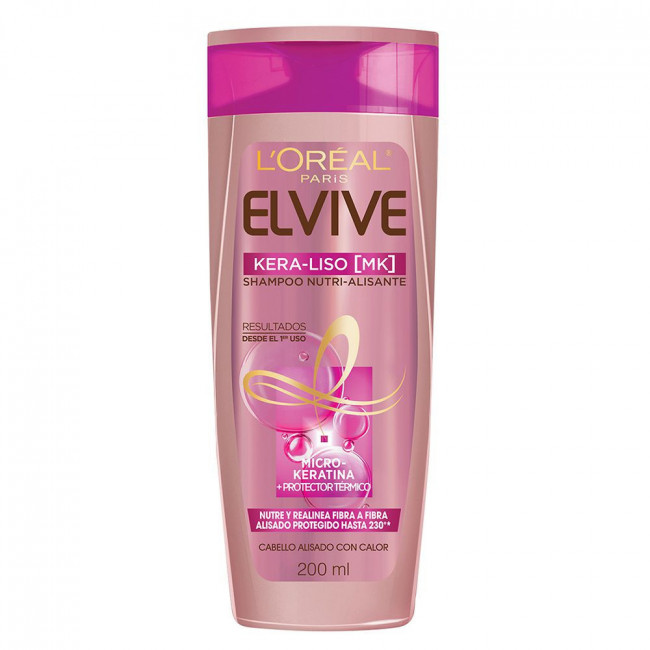Elvive shampoo keraliso 230 x 200 ml.