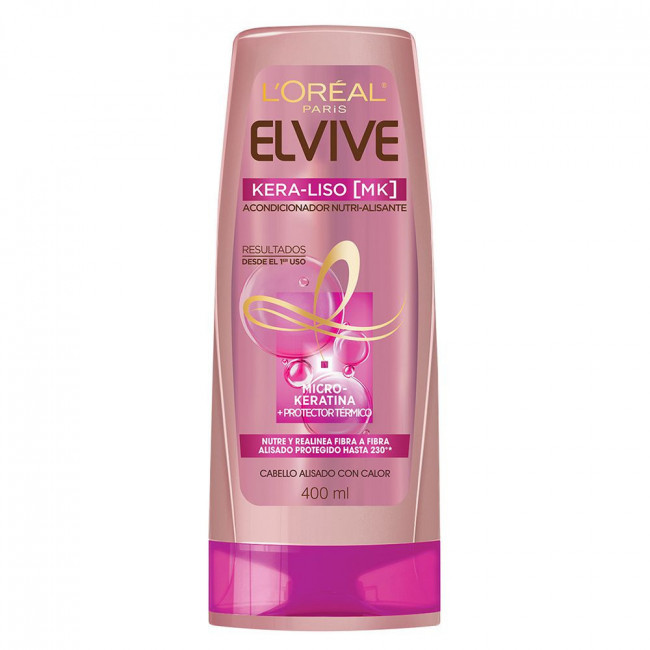 Elvive acondicionador keraliso x 400 ml.