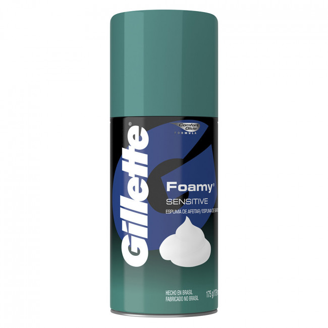 Gillette espuma de afeitar piel sensible x 175 grs.