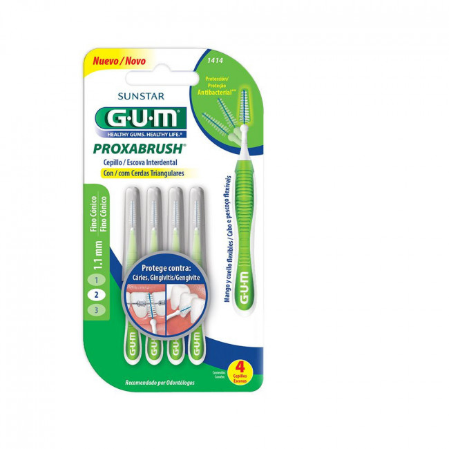 Gum interdental cónico fino 1414 x 4 unidades.