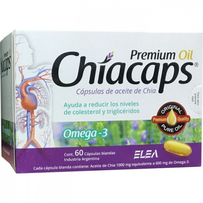 Chiacaps premium cápsulas de omega 3 x 60