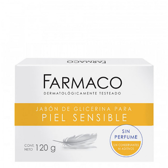 Farmaco jabón glicerina piel sensible neutro x 120 grs.