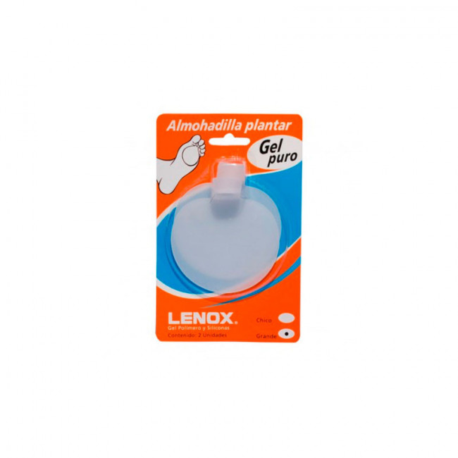 Lenox almohadilla plantar de gel puro tamaño grande x 2 unidades.
