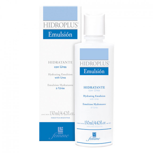 Lagos hidroplus emulsión hidratante con urea para todo tipo de piel x 130 ml.