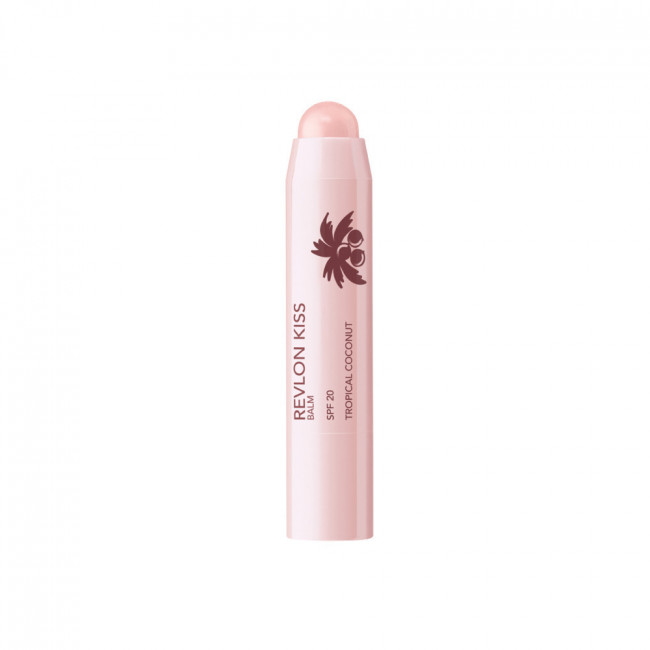 Revlon bálsamo labial hidratante a base de aceites frutales naturales con factor 20 y color coco.