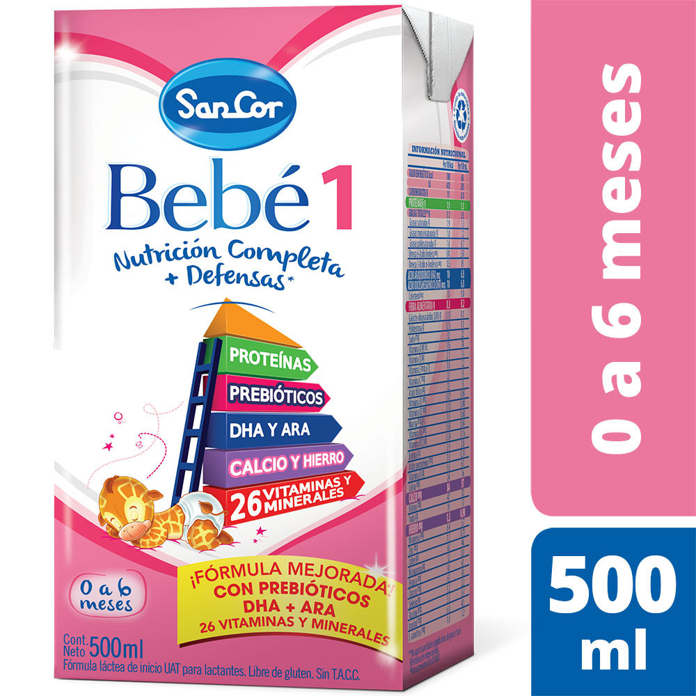 Sancor Bebe 1 Nut Comp X500ml Sancor Bebe 1 Nut Comp X500ml