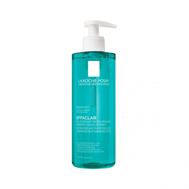 La roche posay effaclar gel microexfoliante de limpieza facial para pieles mixtas a grasas con...