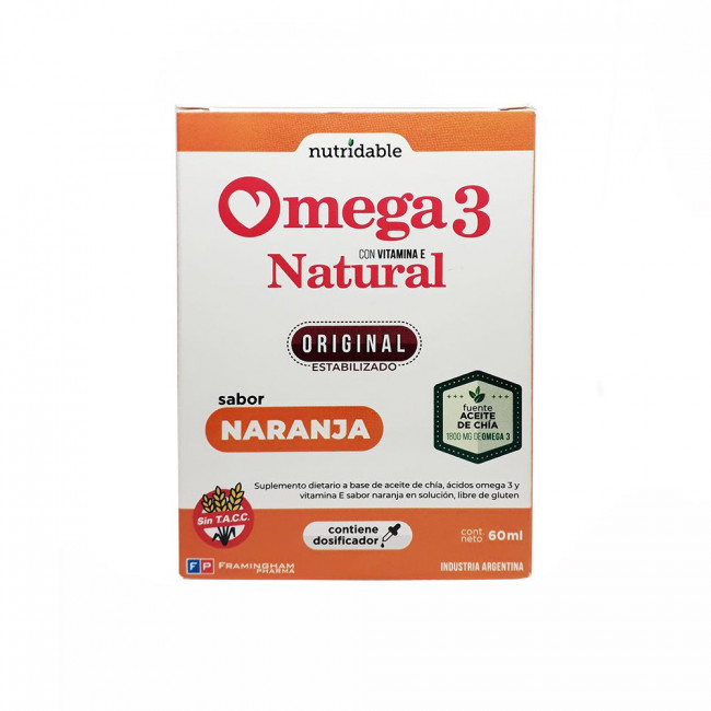 Omega 3 natural framintron gotas x 60 ml.