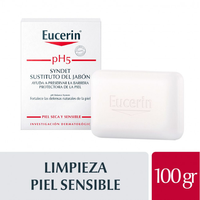 Eucerin ph5 syndet barra limpiadora suave para piel sensible x 100 grs.