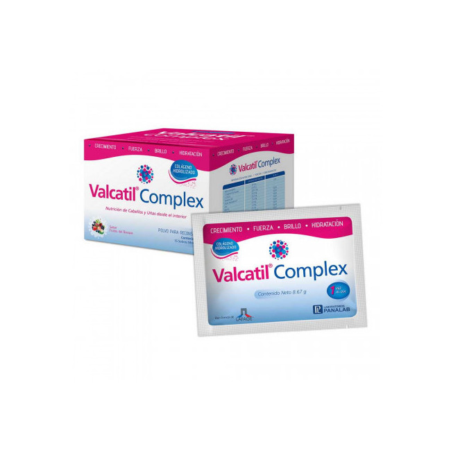 Valcatil complex, suplemento dietario, cabello, piel y uñas,  x 15 sobres.