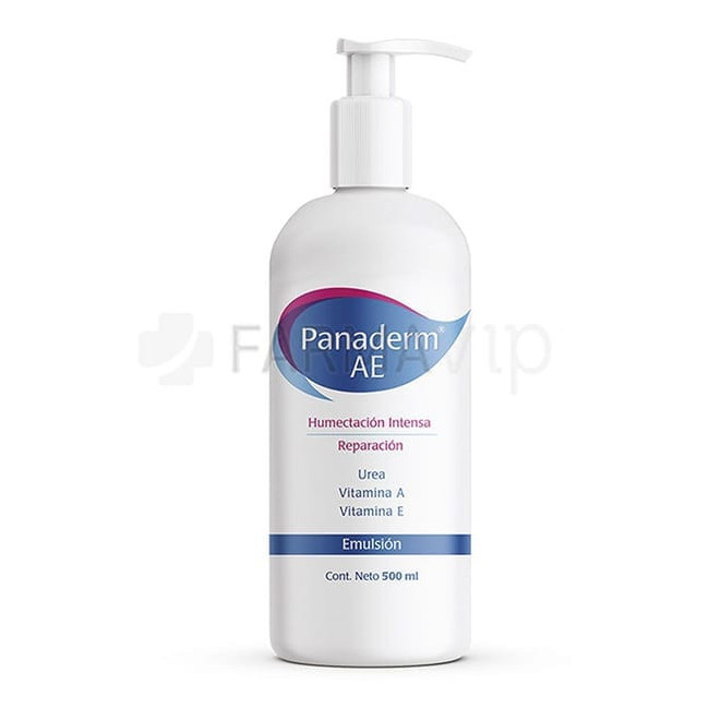 Panaderm ar emulsión hidratante corporal x 500 ml.