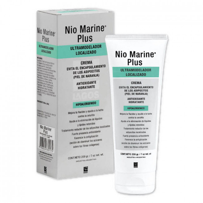 Lagos nio marine plus crema anticelulítica, antioxidante e hidratante, absorción inmediata y...