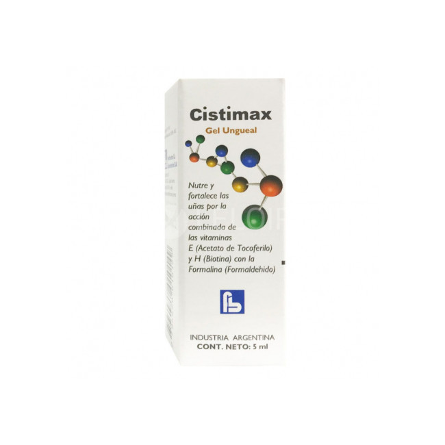 Cistimax gel ungueal tratamiento para la fragilidad de las uñas x 5 ml.