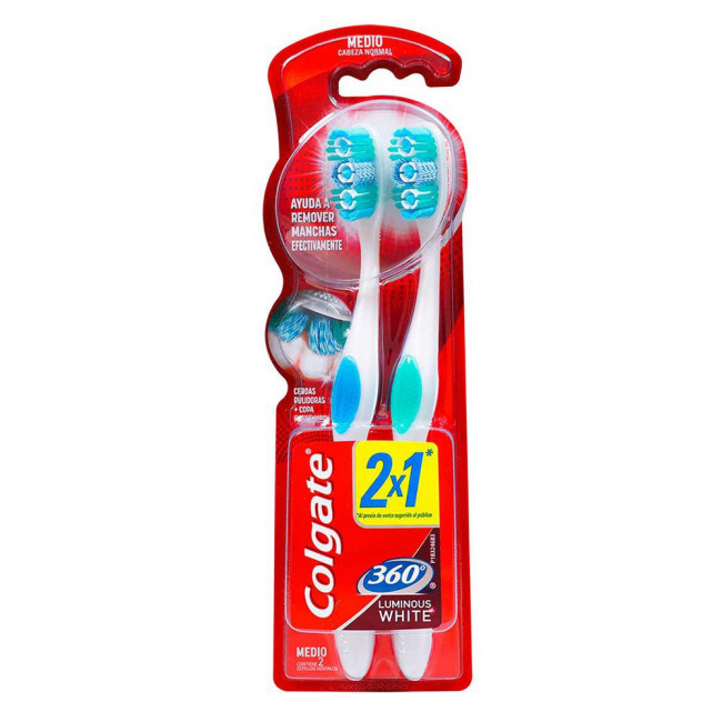 Colgate cepillo dental 360 luminous 2 x 1