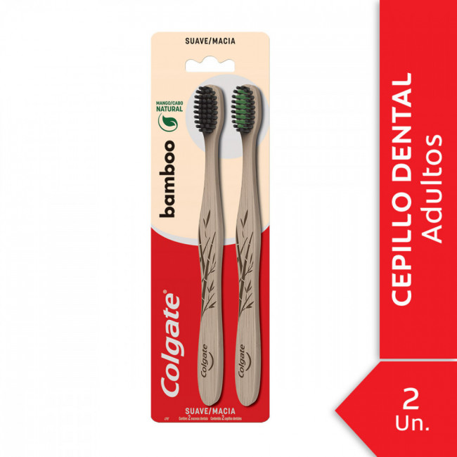 Colgate cepillo bamboo 2 x 1