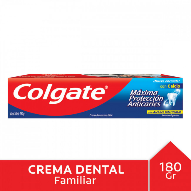 Colgate pasta dental anti-caries calcio x 180 grs.