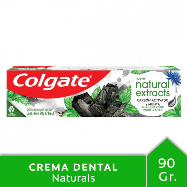 Colgate pasta dental natural carbon x 90 grs.