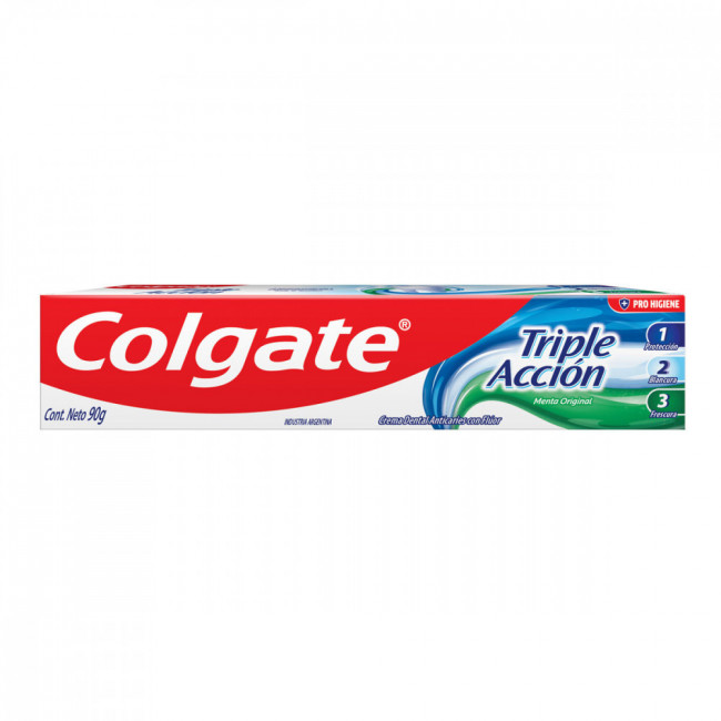 Colgate pasta dental triple acción x 90 grs.