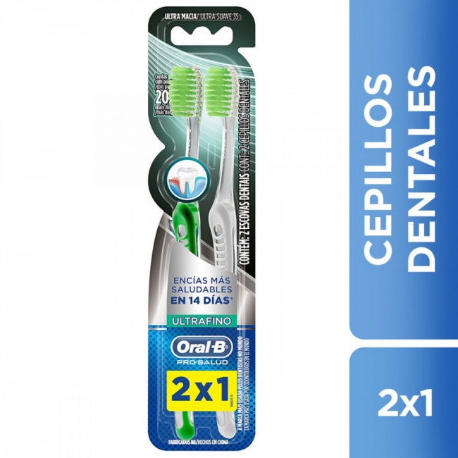 Oral b cepillo dental pro salud 35 ultra suave x 2 unidades.