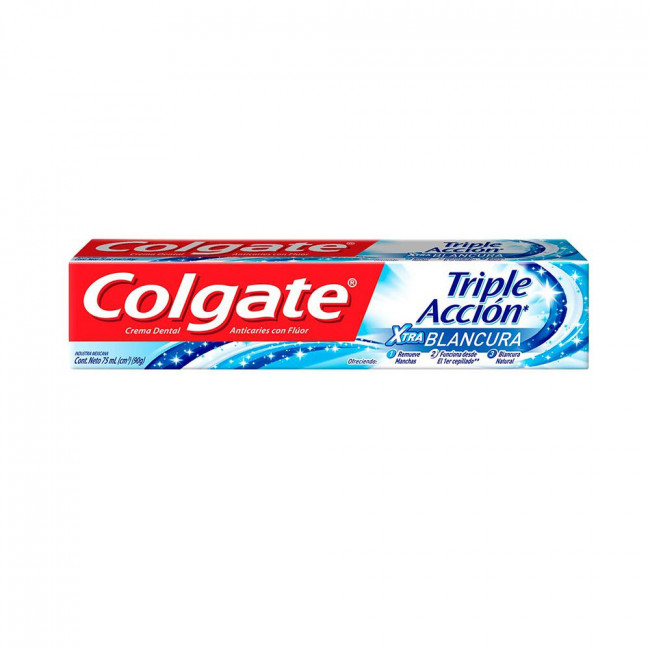 Colgate pasta dental triple accion extra blancura x 102 grs.