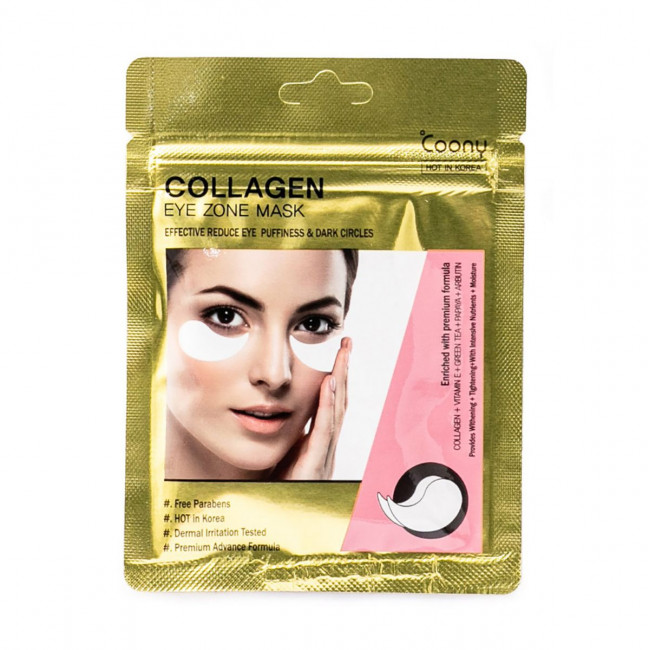 Coony máscara facial de contorno de ojos, tratamiento intensivo para reducir bolsas y ojeras.