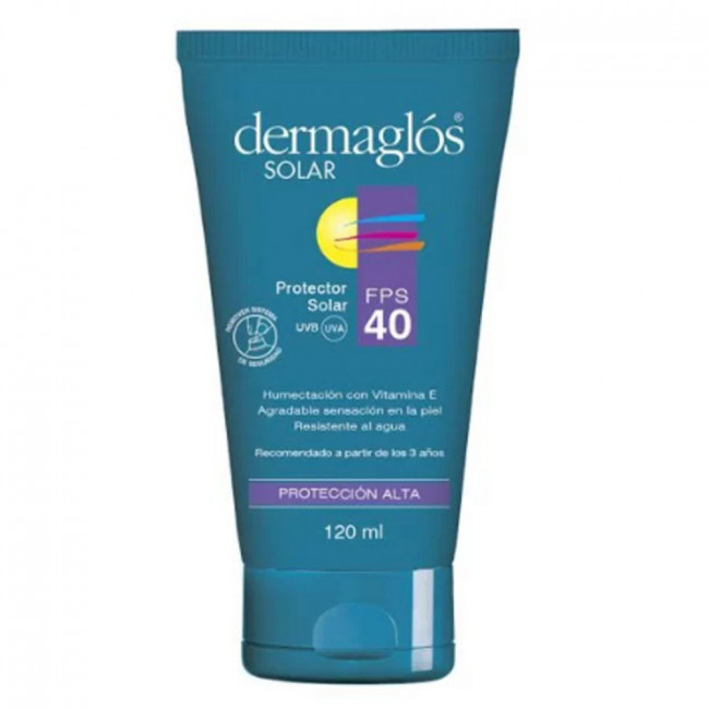 Dermaglos solar protector factor 40, alta protección, hidrata y nutre y es ideal para pieles...