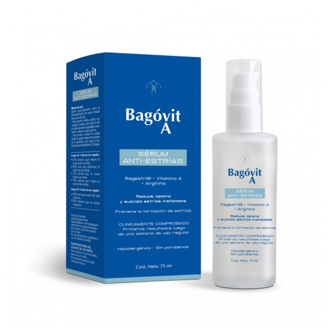 Bagovit a serum antiestrías x 75 ml.