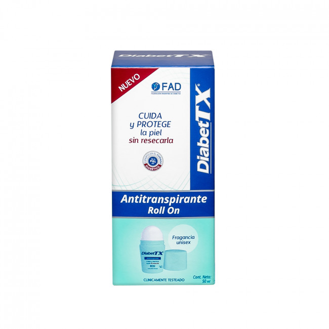 Diabetex-tx antitranspirante roll on x 50 ml.