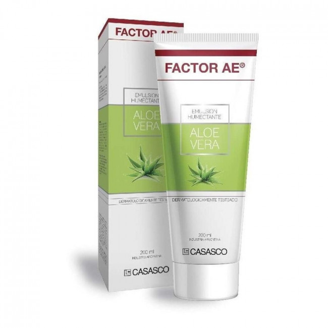 Factor ae aloe vera emulsión corporal humectante, descongestiva, antiinflatoria, calmante y...