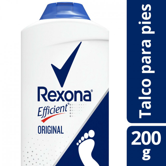 Rexona efficient original talco para pies x 200 grs.