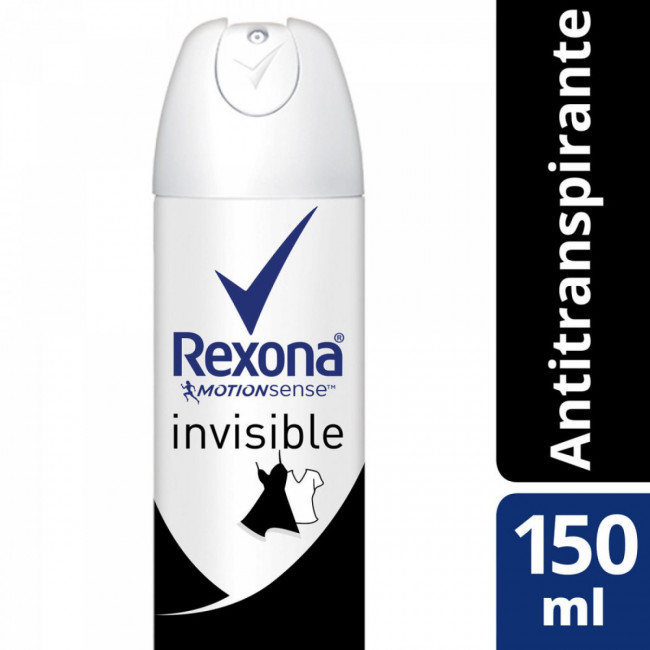 Rexona invisible desodorante mujer antitranspirante en aerosol x 90 grs.