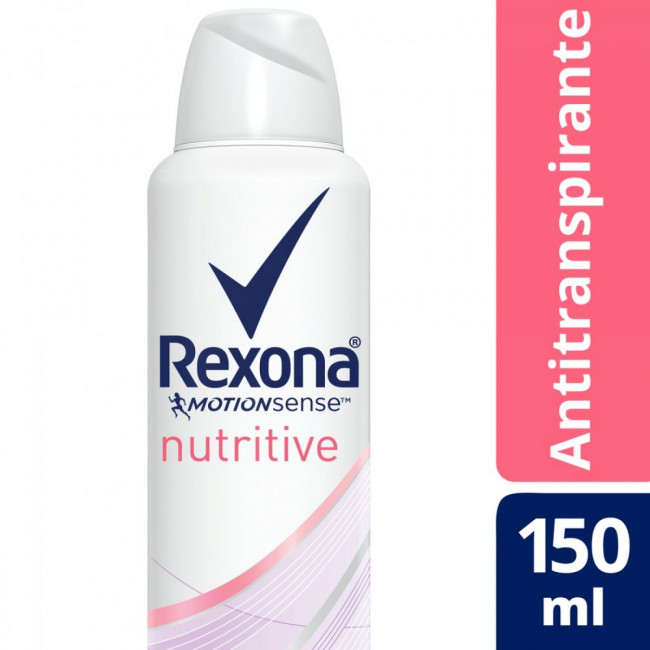 Rexona nutritive desodorante mujer antitranspirante en aerosol x 150 ml.