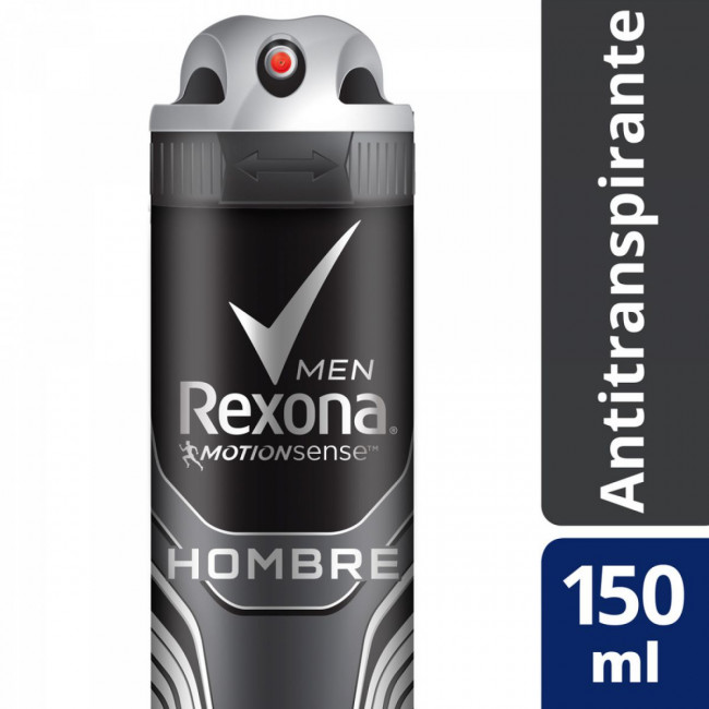 Rexona desodorante hombre antitranspirante en aerosol x 150 ml.