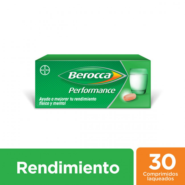 Berocca performance suplemento vitamínico x 30 comprimidos laqueados.
