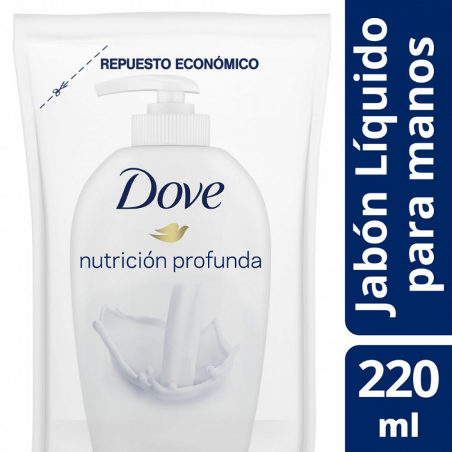 Dove jabón beauty crema wash x 250 grs.