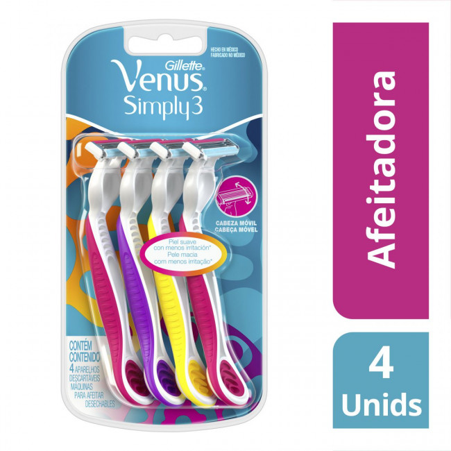 Gillette venus suave maquina  x 4